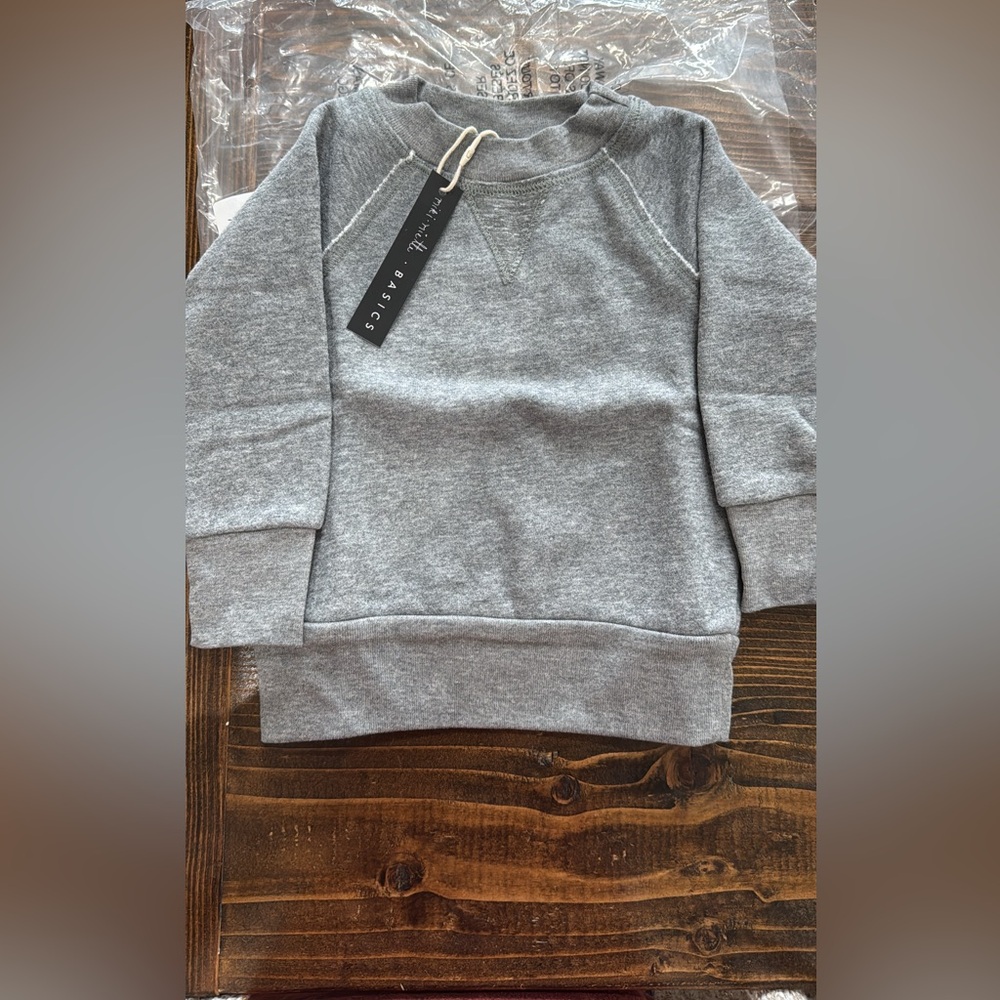 Gray Crewneck Sweater by The Basic